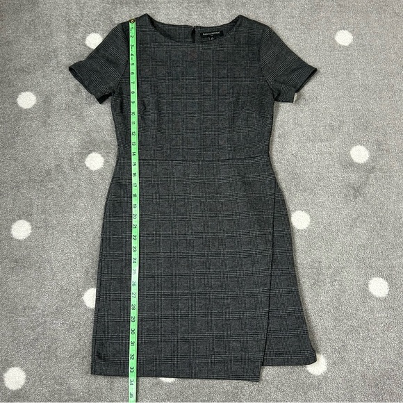 Banana Republic Novelty plaid knot wrap sheath dress - Picture 5 of 13